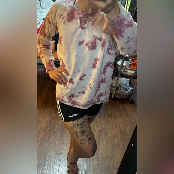 Ruff Hewn Men's Pink Tie-Dye Long Sleeve Shirt - Picture 1 of 3